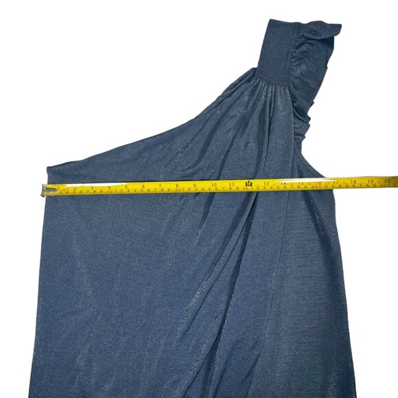 NWT Marc by Marc Jacobs Asymmetric Mini Dress Sz M Shimmer Blue Event Party - Picture 8 of 16